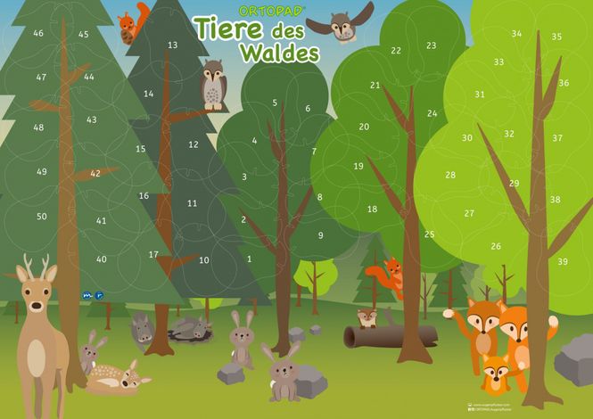 Hovedbilde Motivasjonsplakat Dyr i skogen