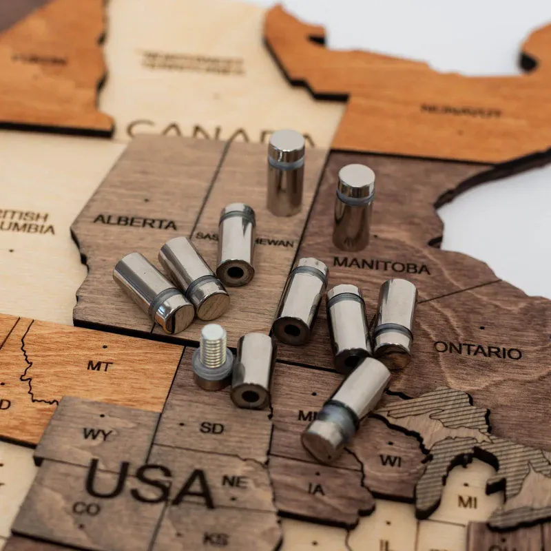 3D LED Verdenskart i Tre Multicolor – World Map 3.0 Enjoy The Wood