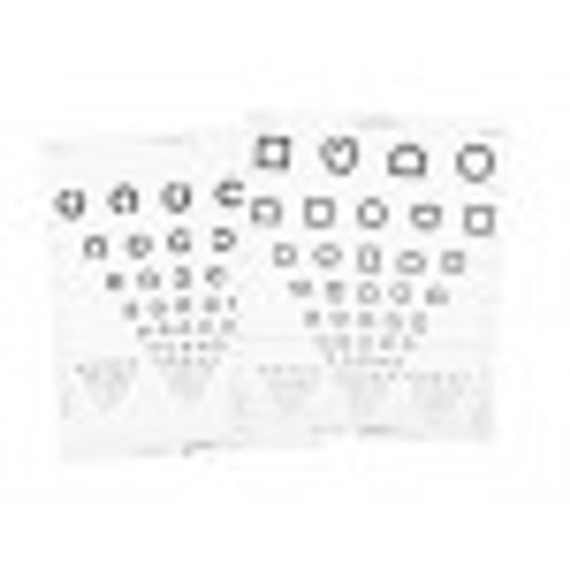 LEA SYMBOLS / Landolt rings wallchart 15 linjer.