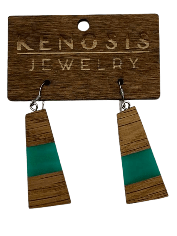 Selina – Håndlaget i tre & grønn epoxy | Kenosis Design