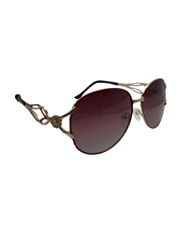 HDCRAFTER elegante dame solbriller rød/gull