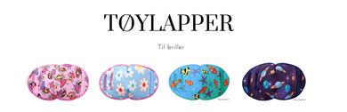 Tøylapper til briller barn og voksne