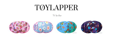 Tøylapper til briller barn og voksne